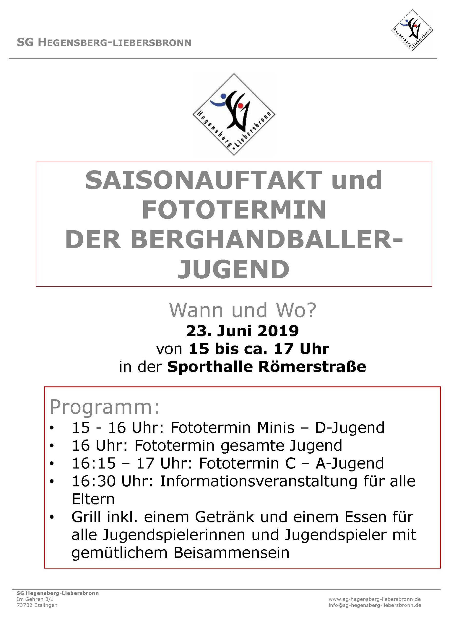 Saisonauftakt Jugend