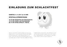 Schweineschlachtfest