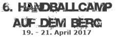6. Handballcamp auf dem Berg